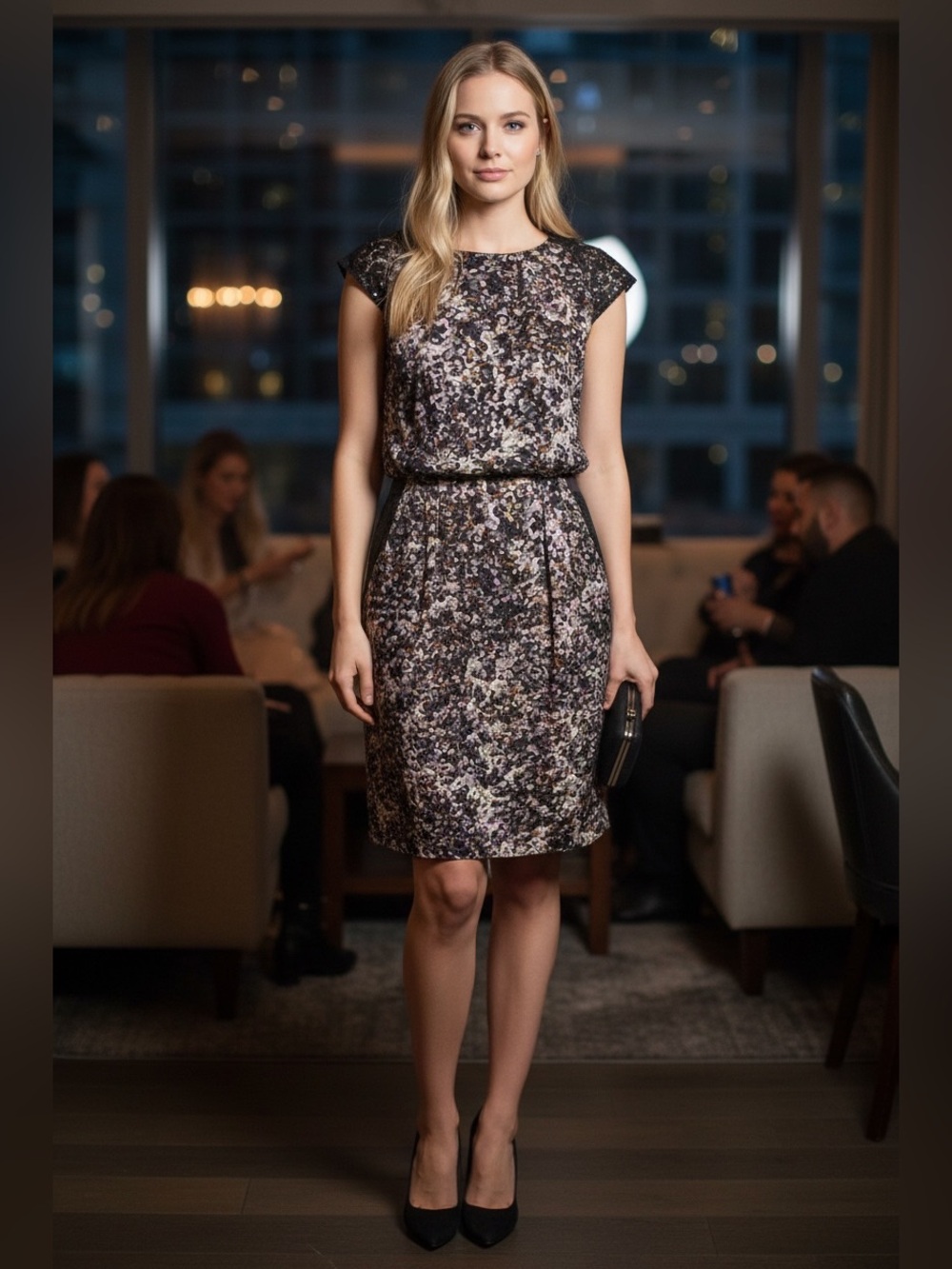Vintage Guess Y2K Dress with Lace Accents